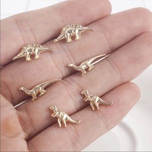 3/$30 NEW! Dinosaur Stud Earrings 3 Pairs Cute Dainty